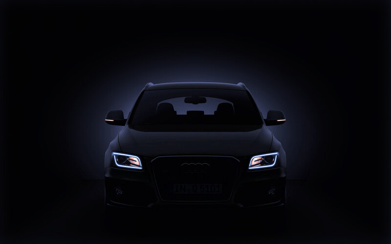 Audi car in dark setting