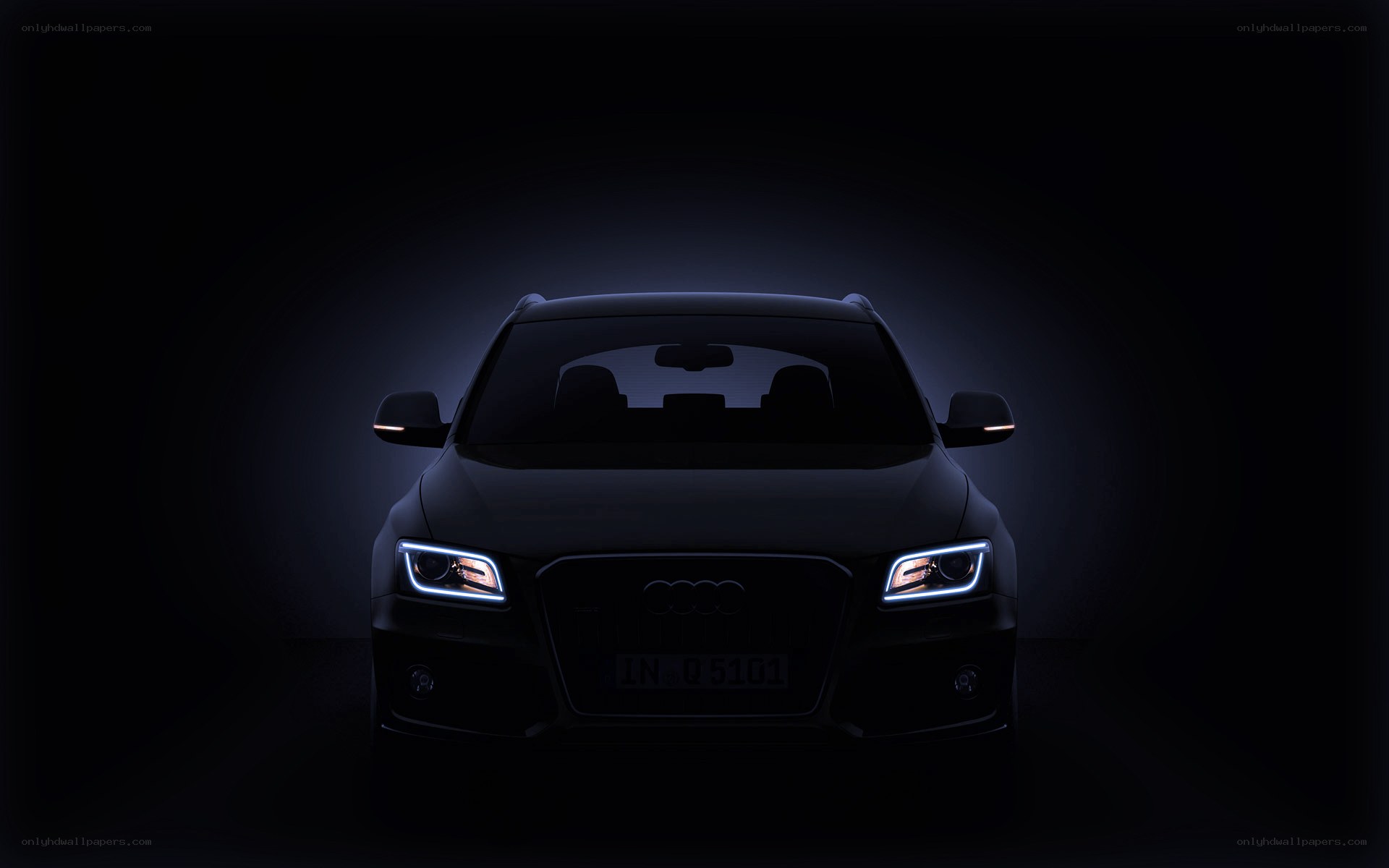 Audi car in dark setting