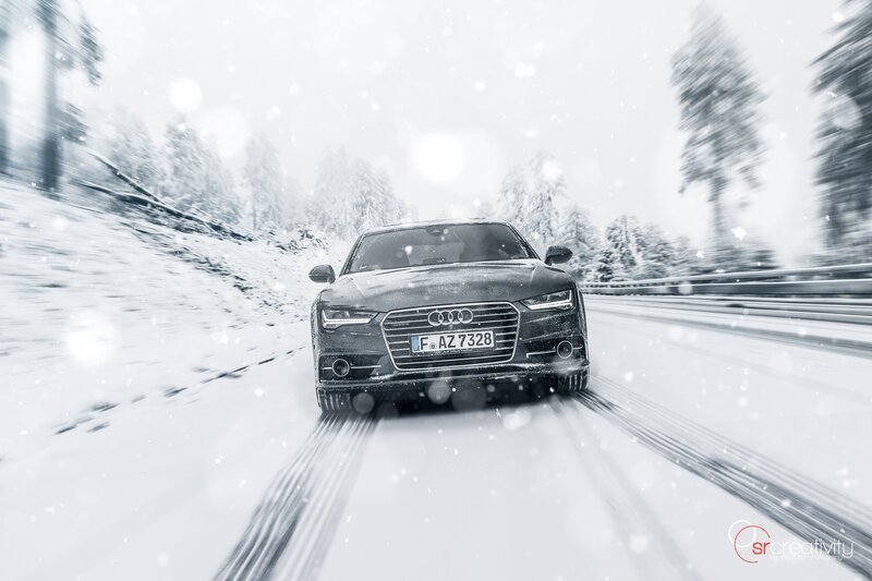 Audi Car in Snow
