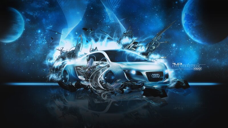 Audi Car in Space