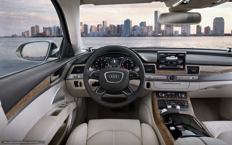 Audi Car Interior — Beige, Serene