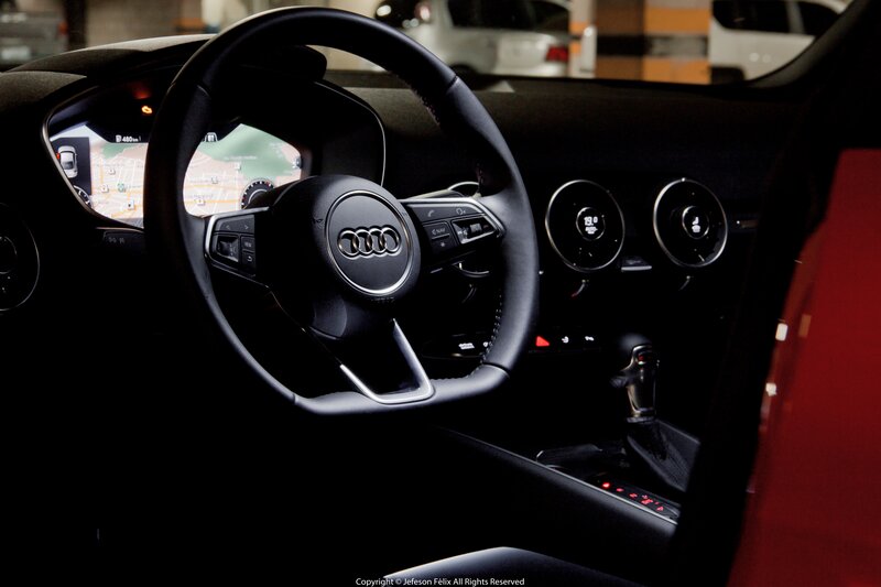 Audi Car Interior — Black, Dark, Photograph