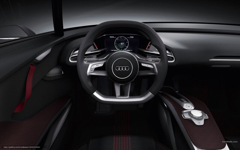 Audi Car Interior — Black, Modern, 3d Render
