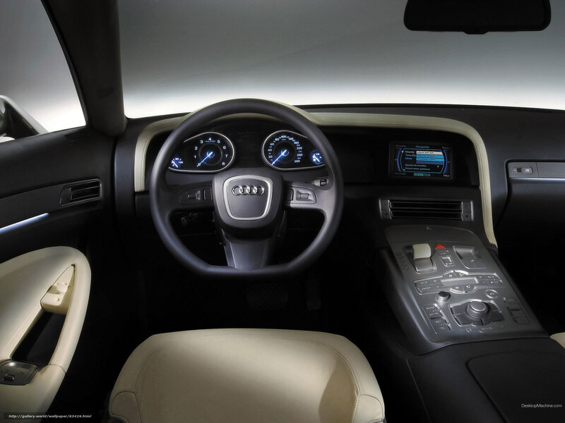 Audi Car Interior — Black, Modern, Photograph