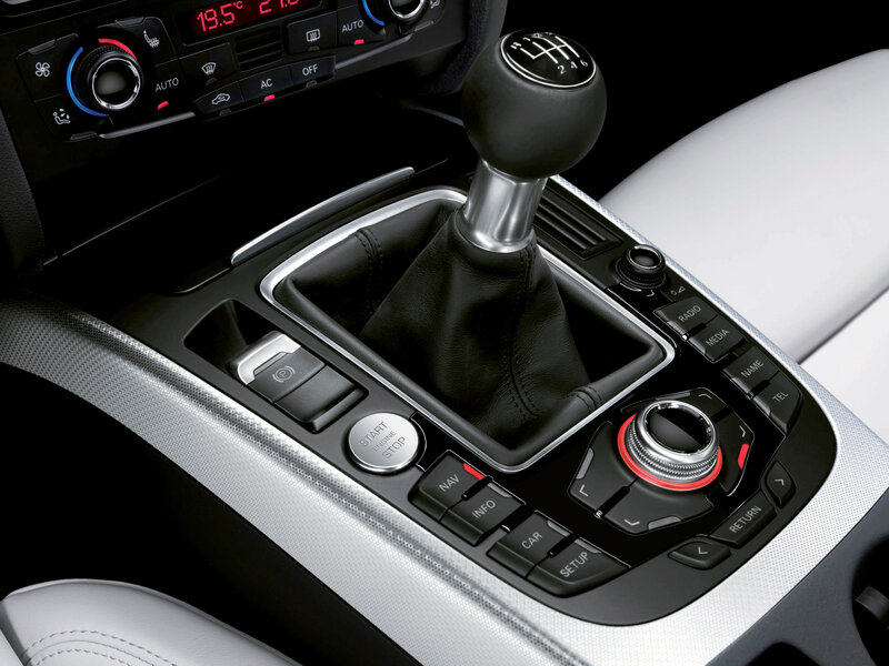 Audi car interior center console