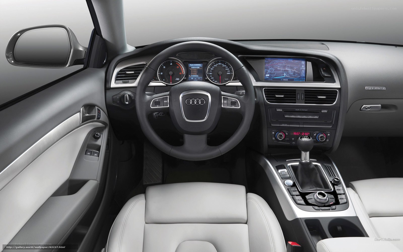 Audi car interior dashboard