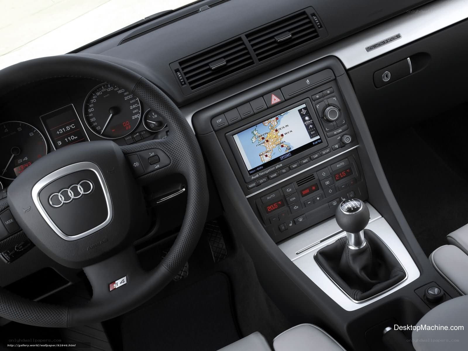 Audi car interior dashboard
