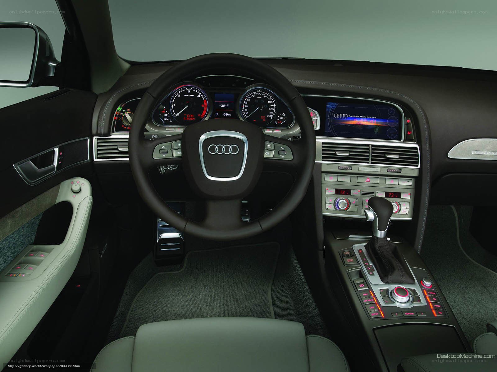 Audi car interior dashboard