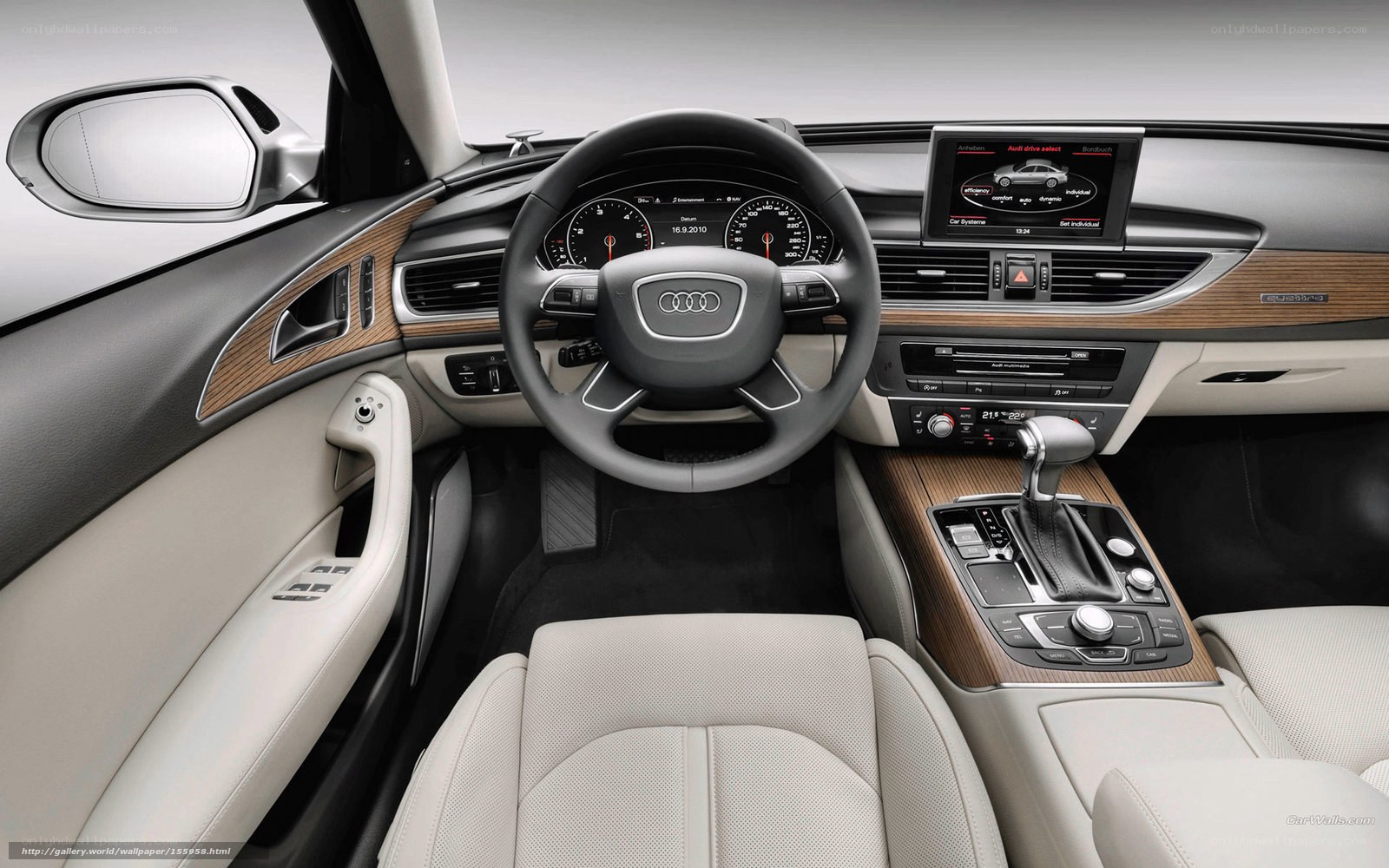 Audi car interior dashboard