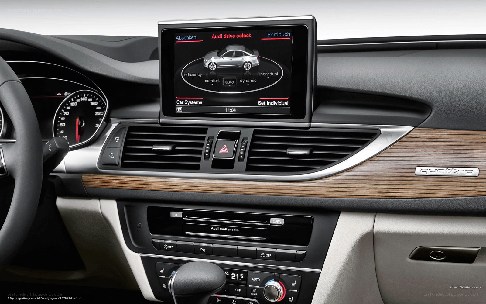 Audi car interior dashboard