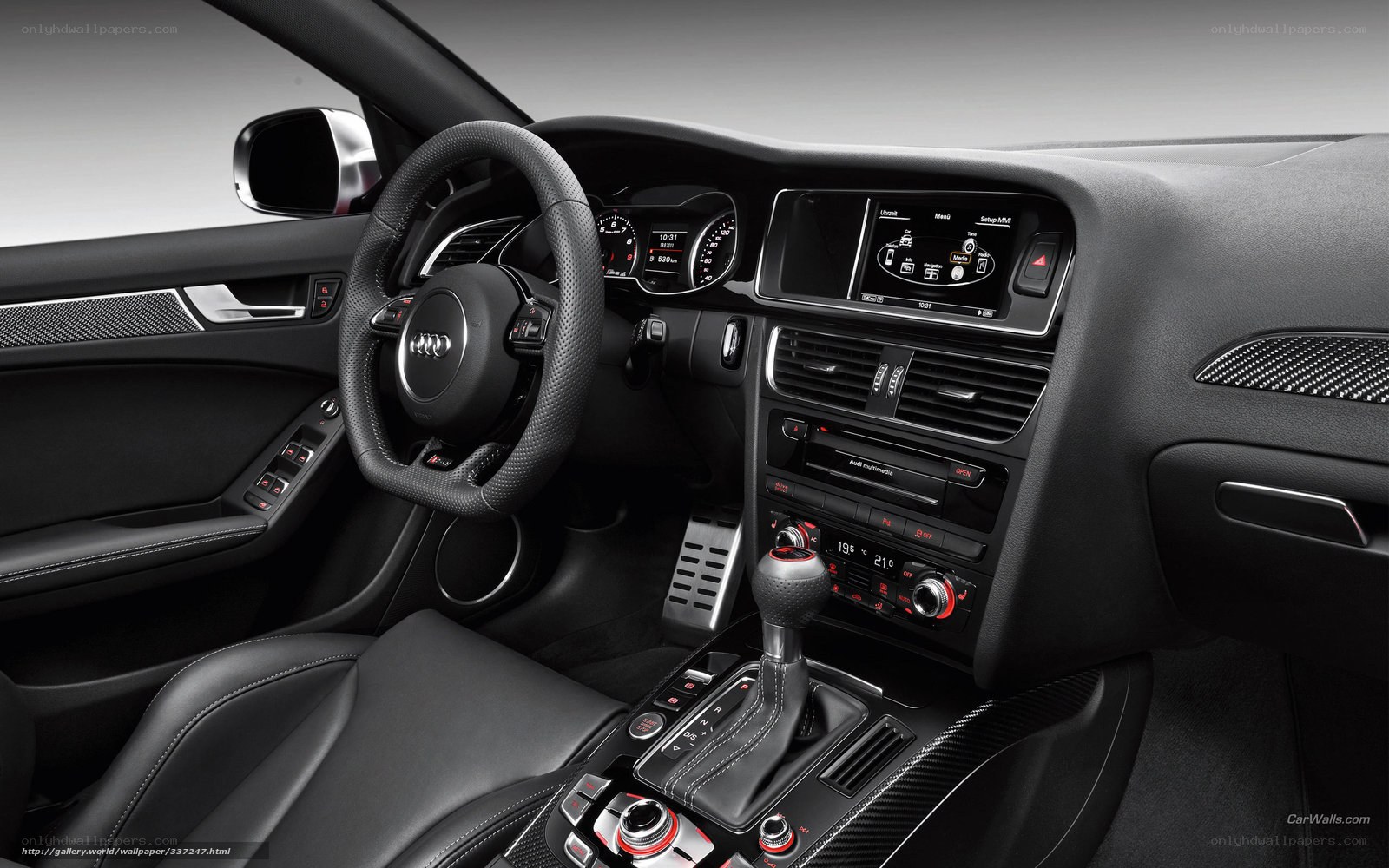 Audi car interior dashboard