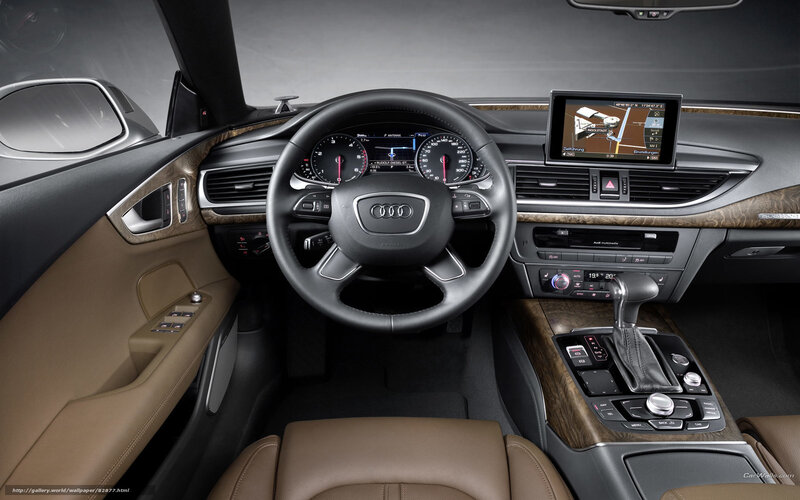 Audi car interior dashboard