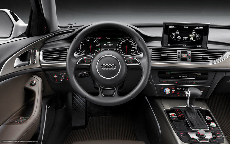 Audi car interior dashboard