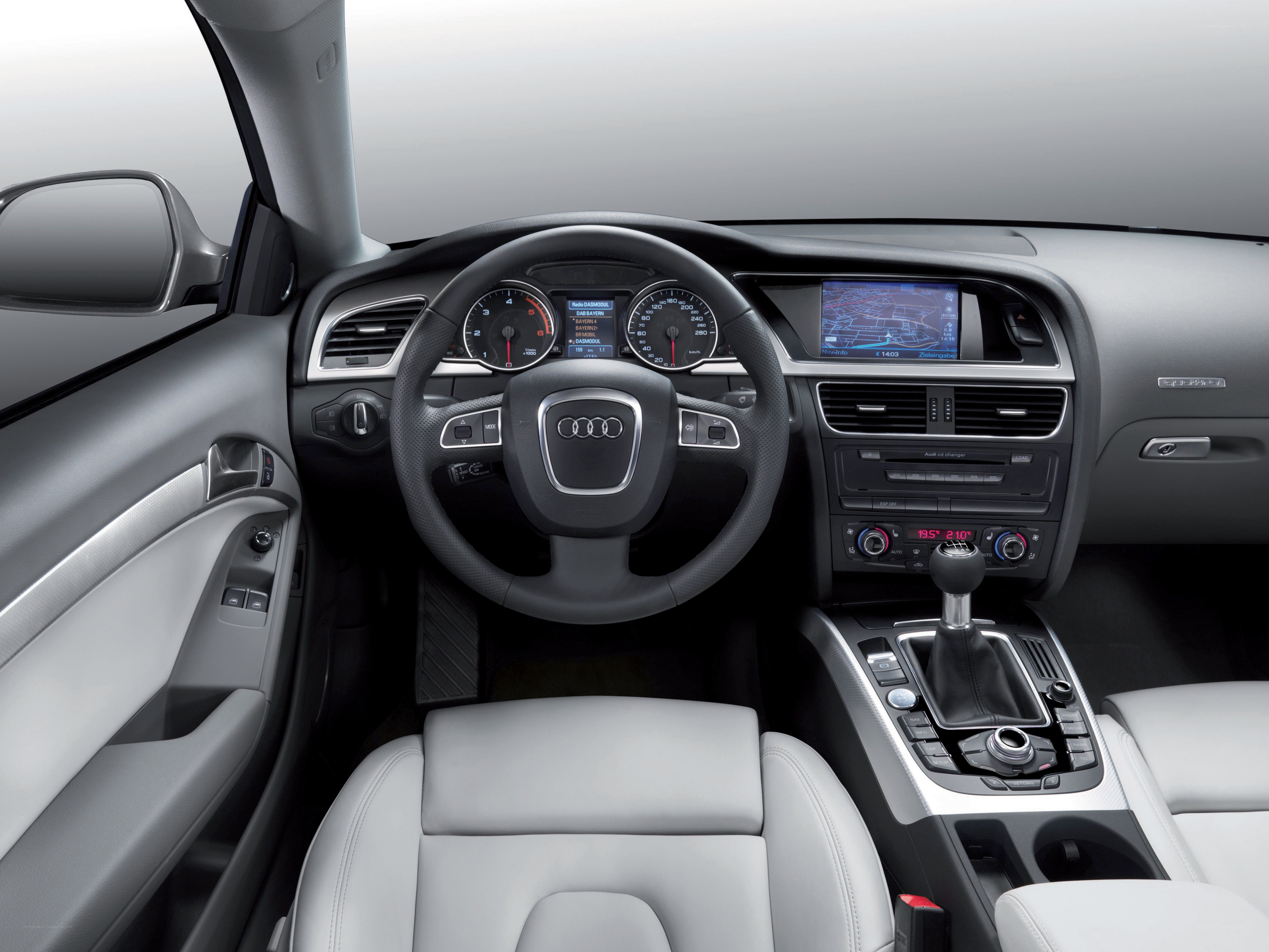 Audi car interior dashboard