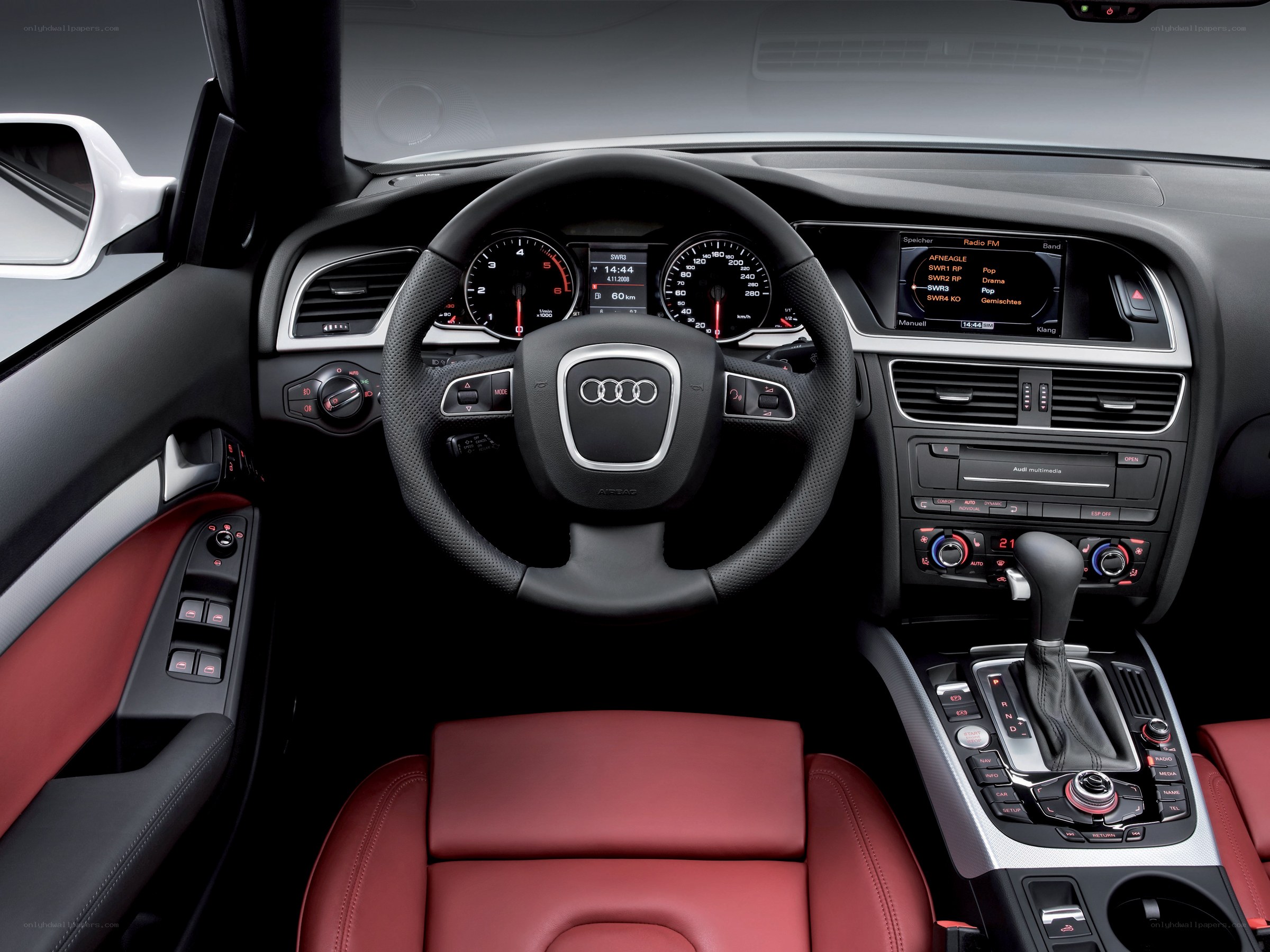 Audi car interior dashboard