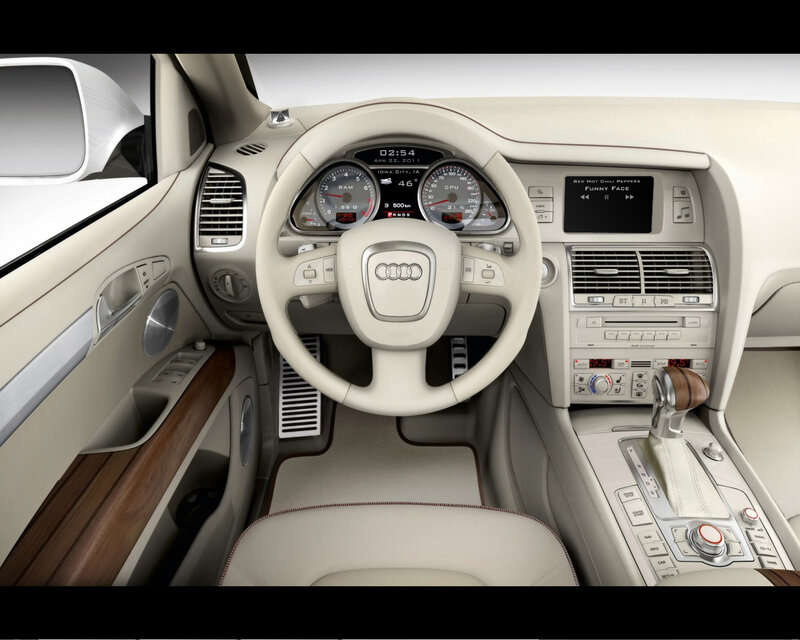 Audi car interior dashboard