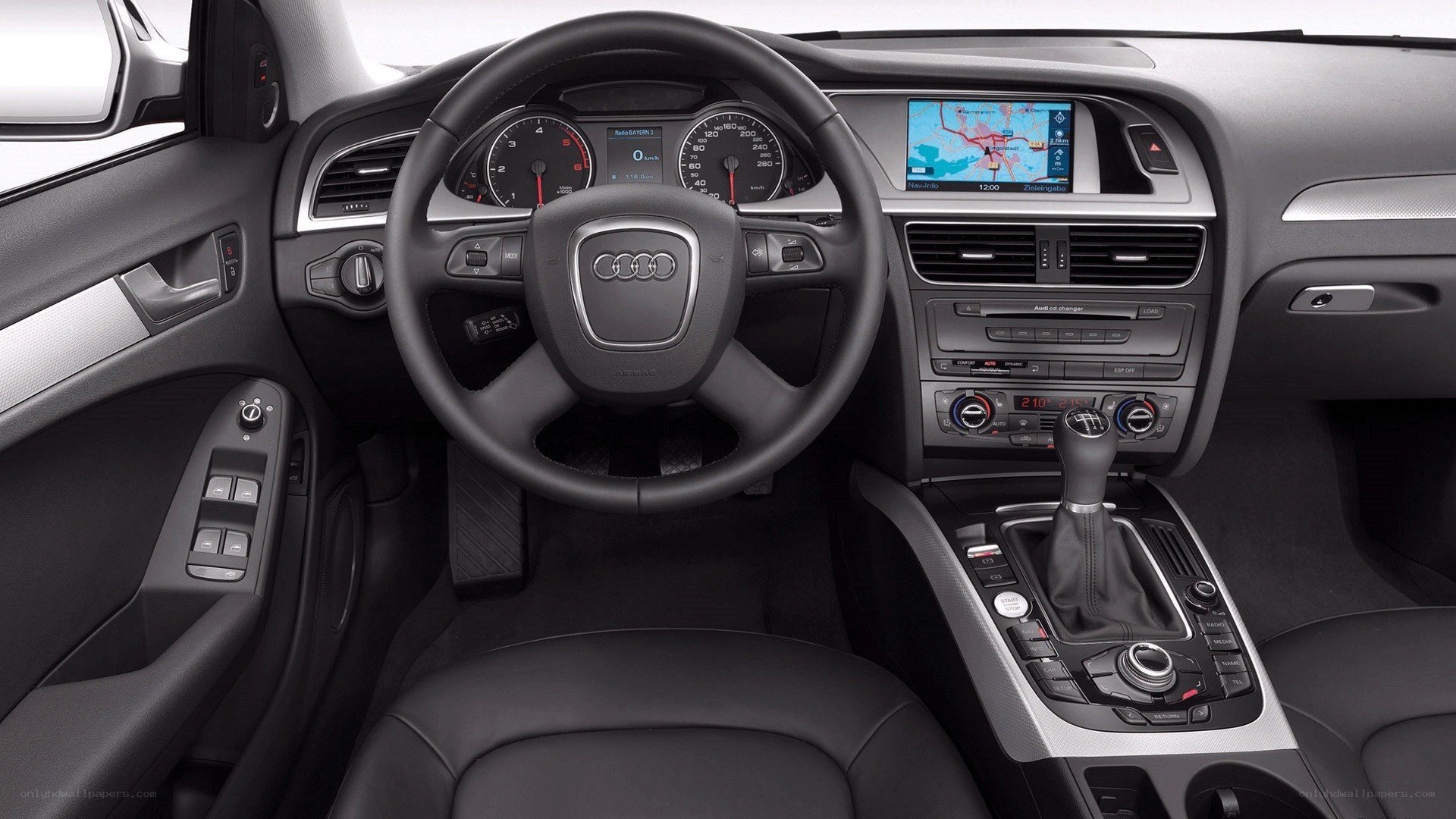 Audi car interior dashboard