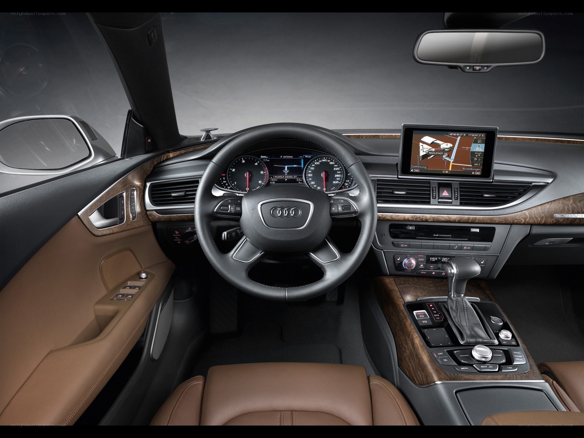 Audi car interior dashboard
