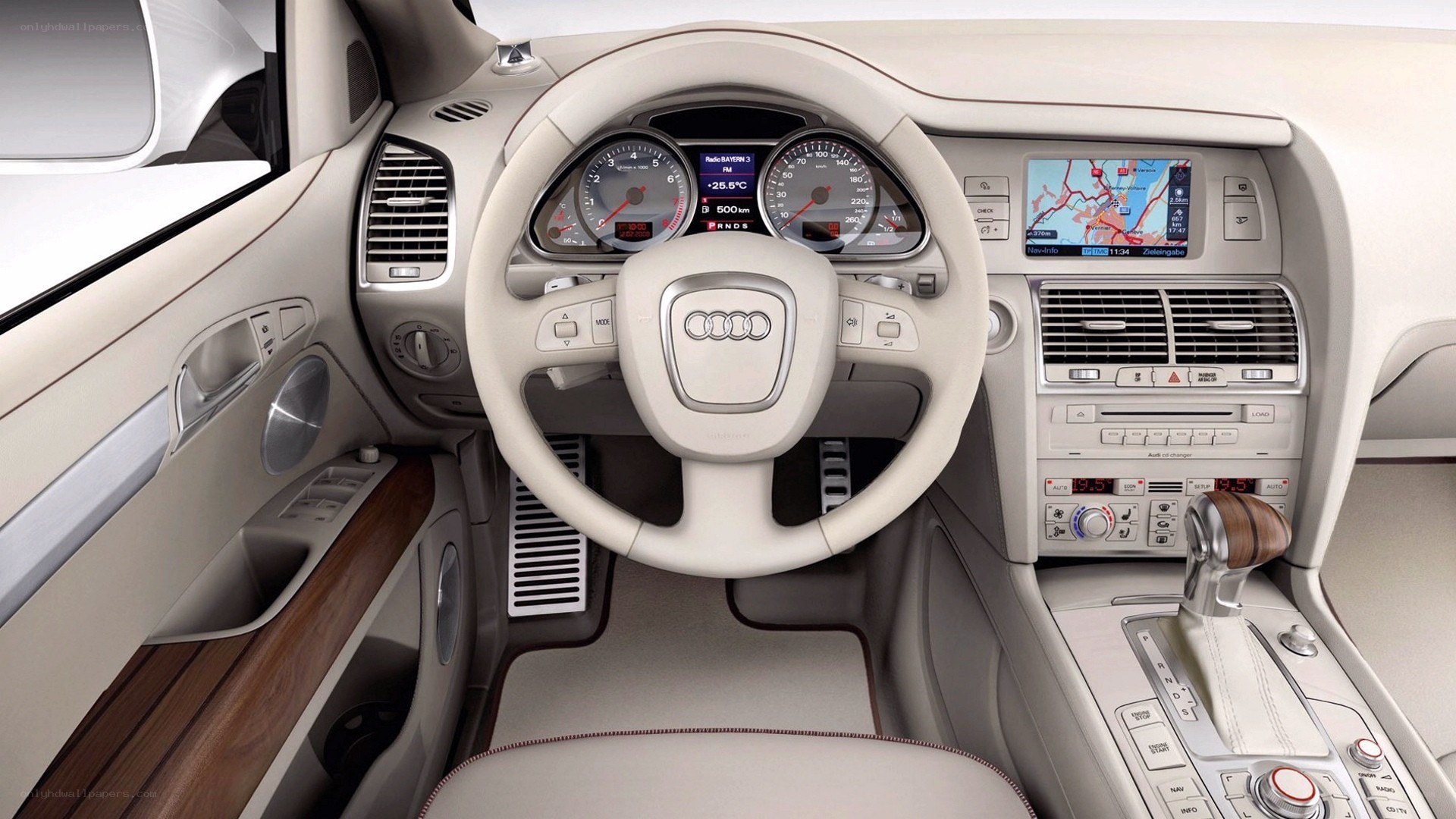 Audi car interior dashboard