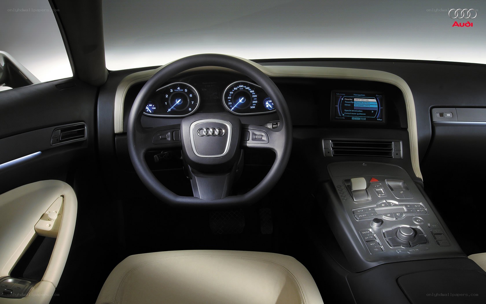 Audi car interior dashboard
