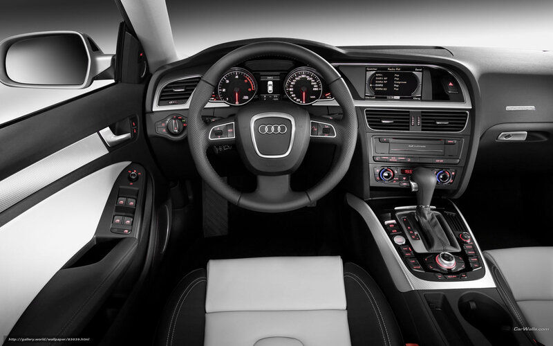 Audi car interior dashboard
