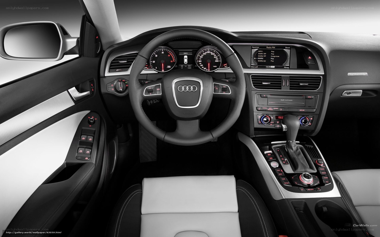 Audi car interior dashboard