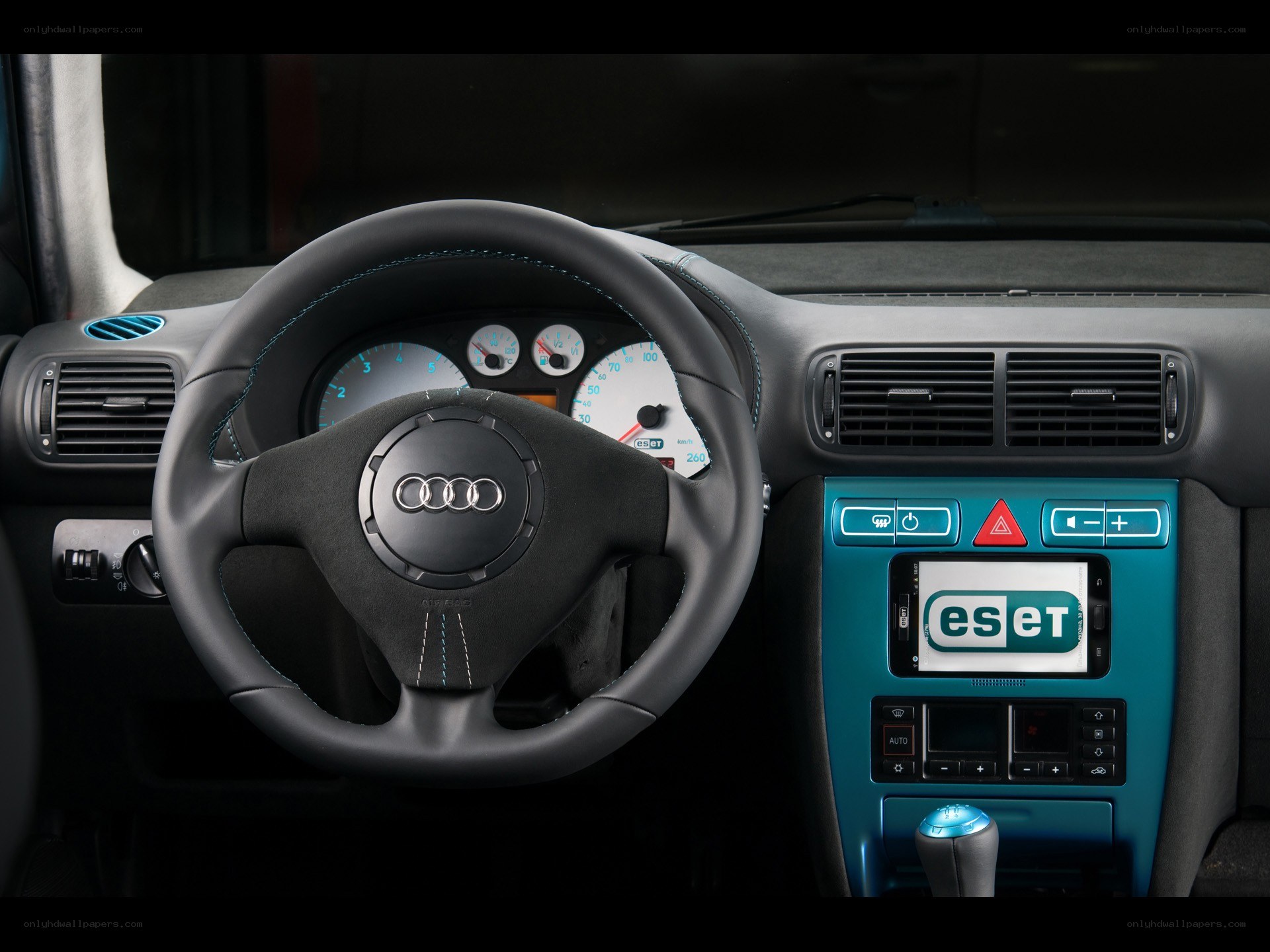 Audi car interior dashboard