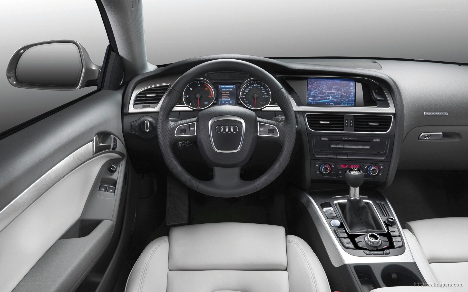 Audi car interior dashboard