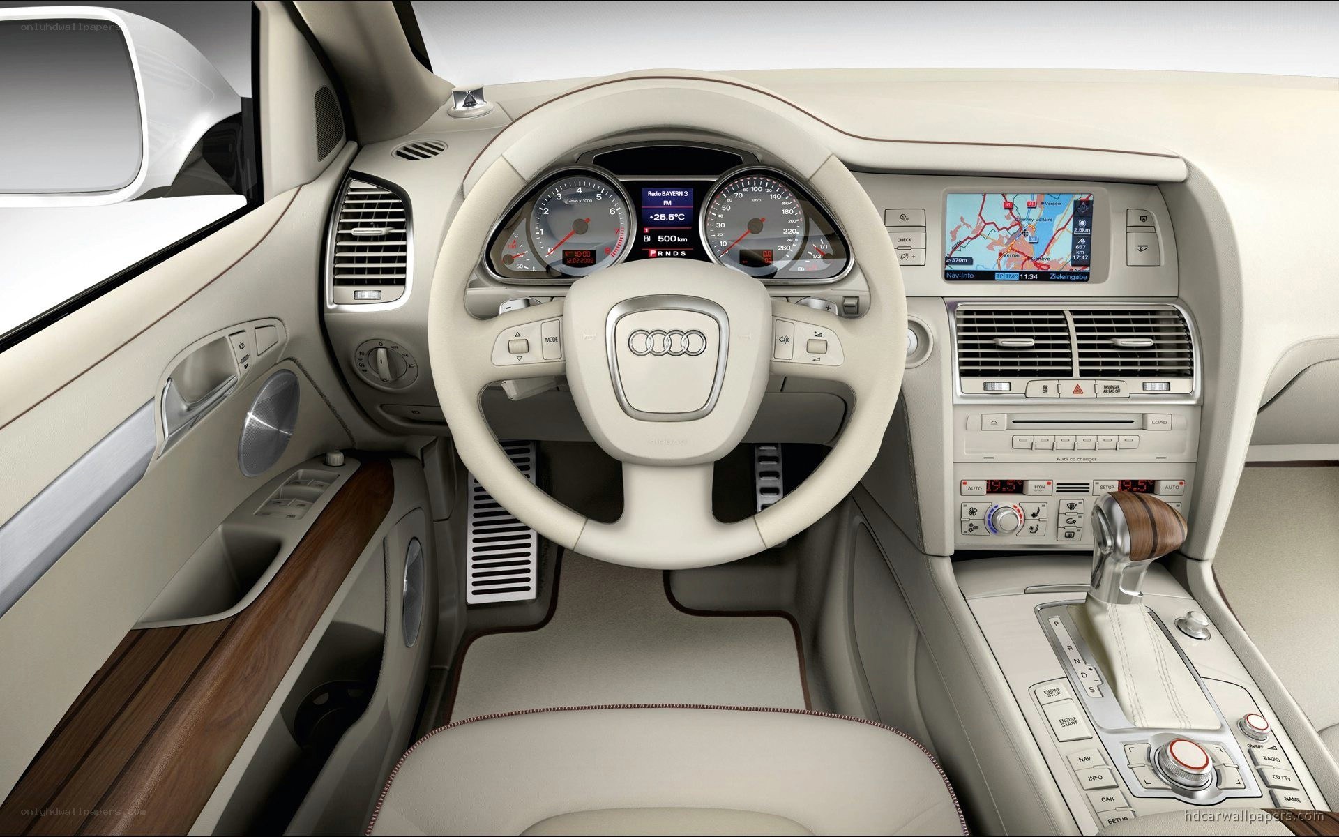 Audi car interior dashboard
