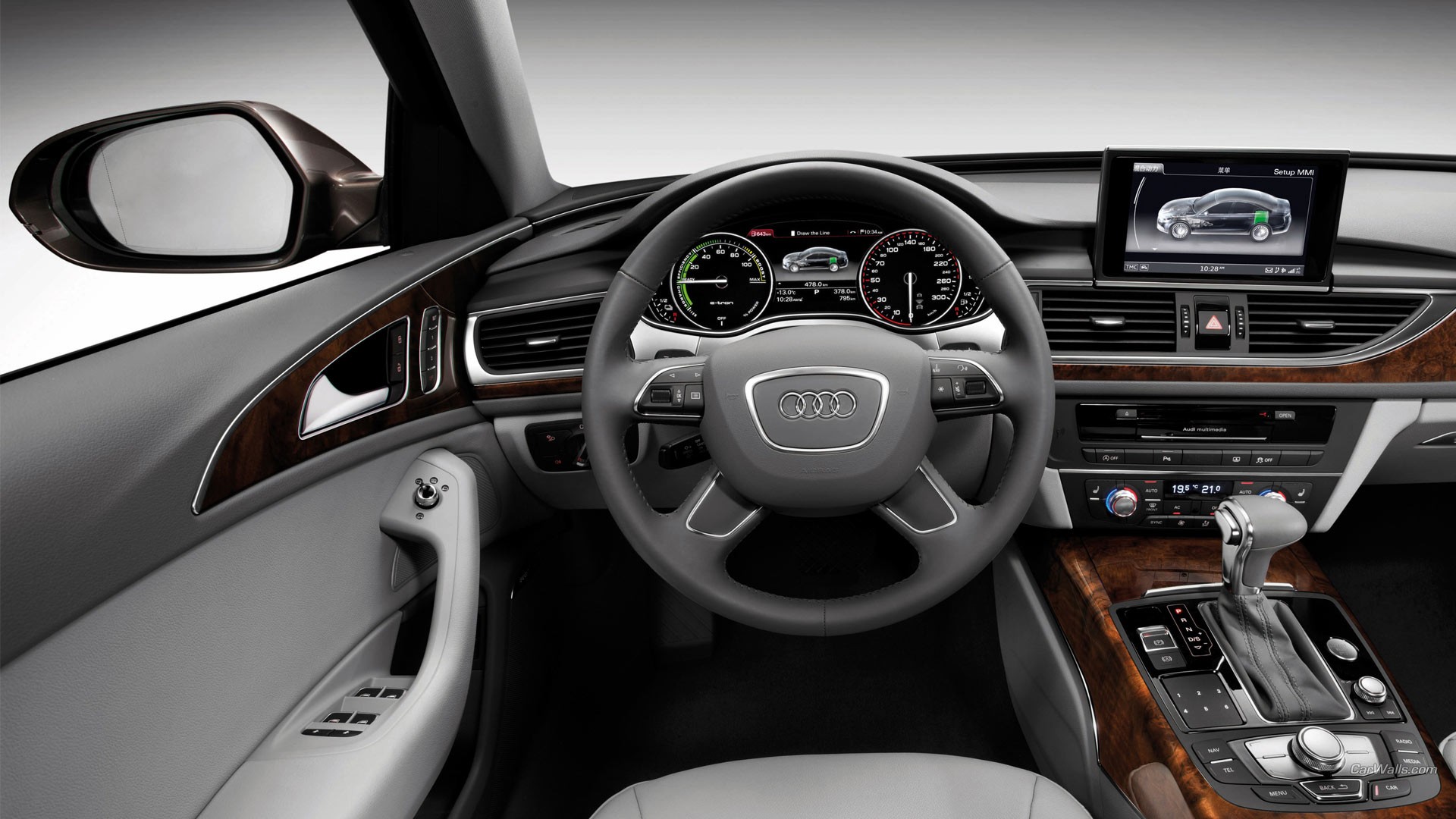 Audi car interior dashboard