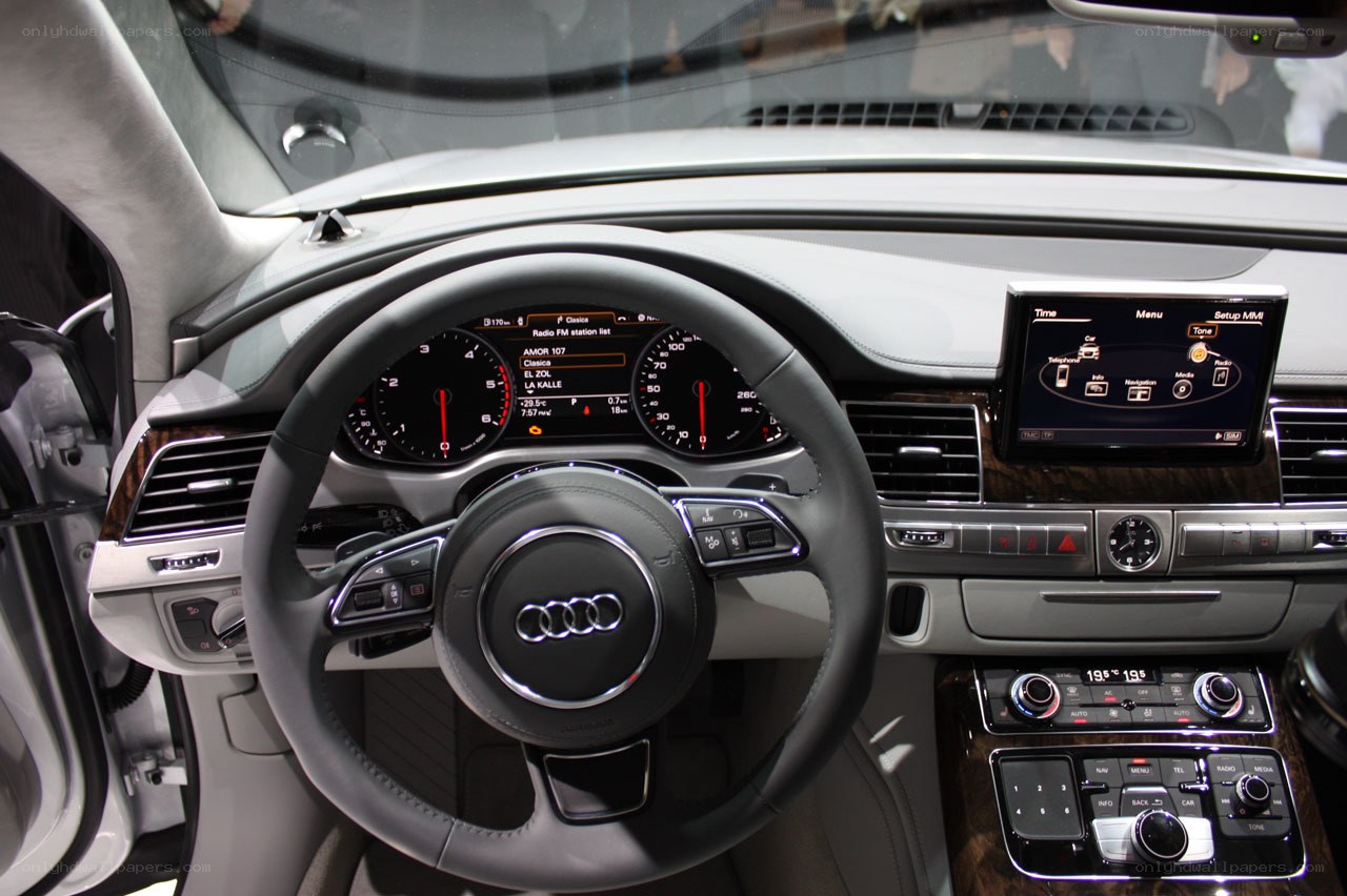 Audi car interior dashboard