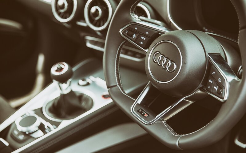 Audi car interior details
