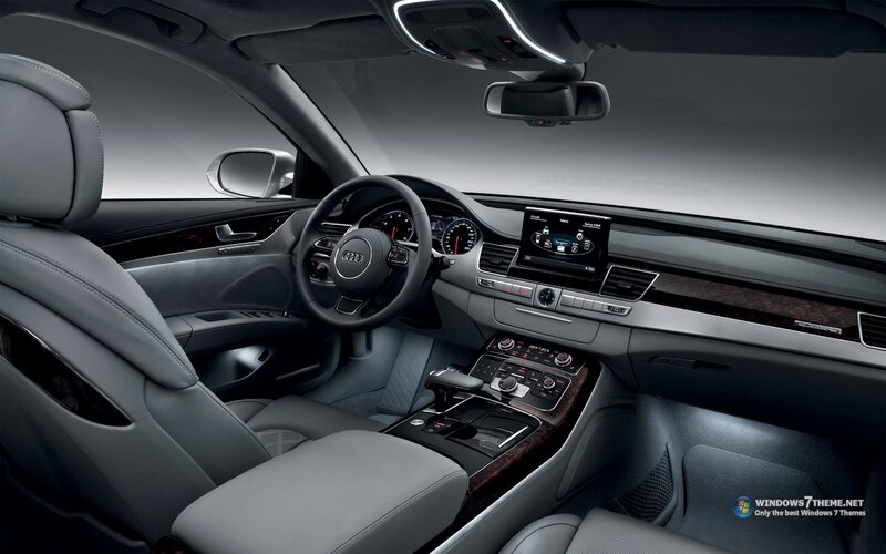 Audi Car Interior — Gray, Modern, Photograph