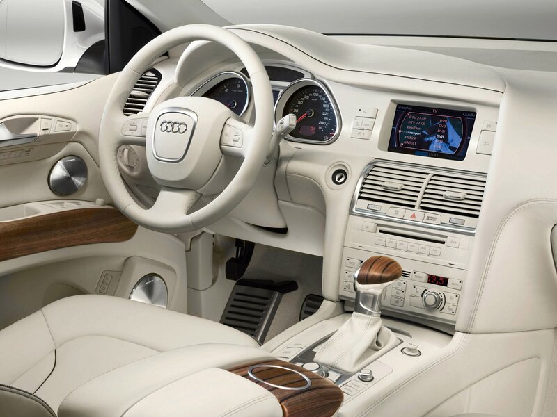 Audi Car Interior — White, Modern