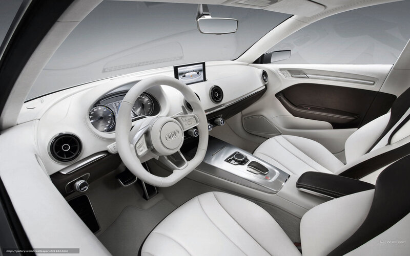 Audi Car Interior — White