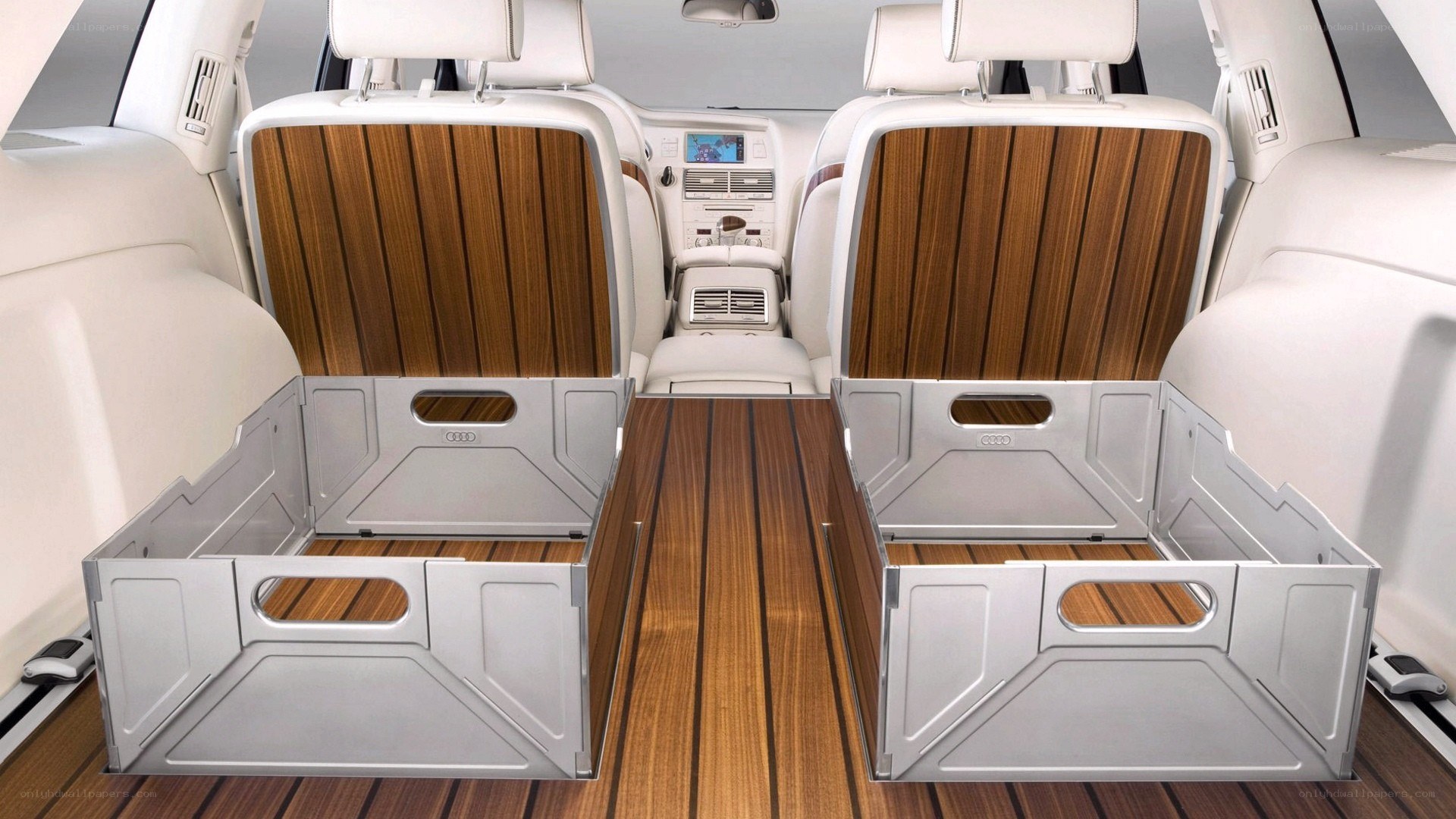 Audi car interior with storage