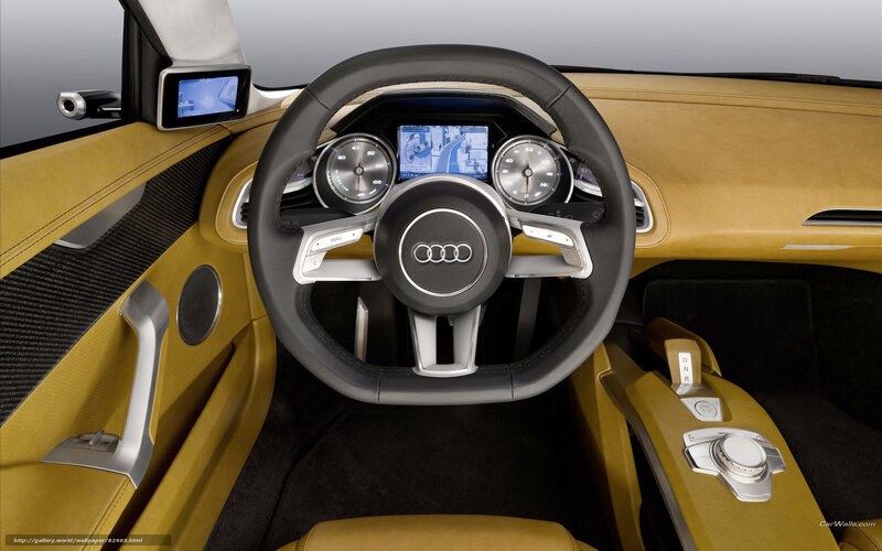 Audi Car Interior — Yellow, Modern