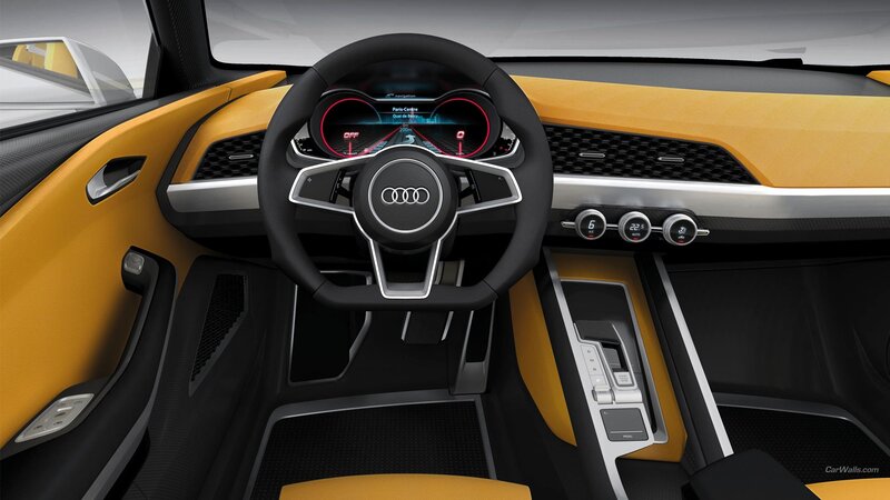 Audi Car Interior — Yellow