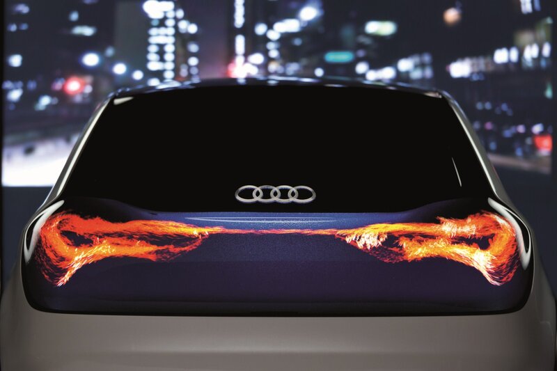Audi Car Rear View — Black