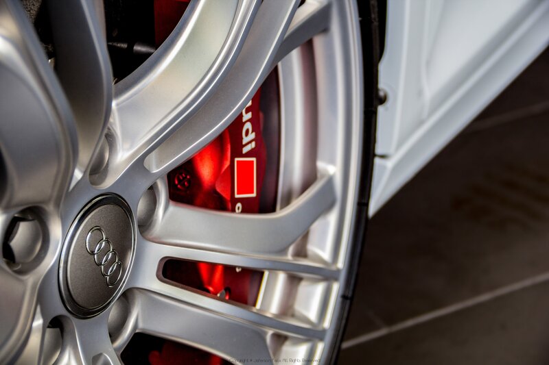 Audi Car Wheel — Silver, Dramatic