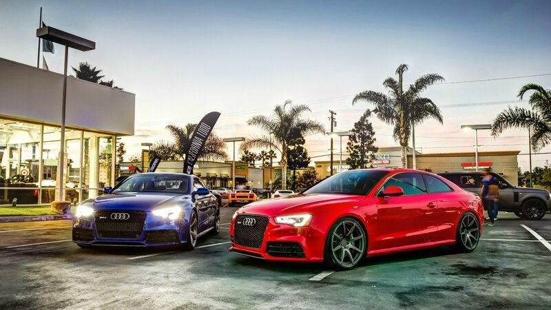 Audi cars at dealership