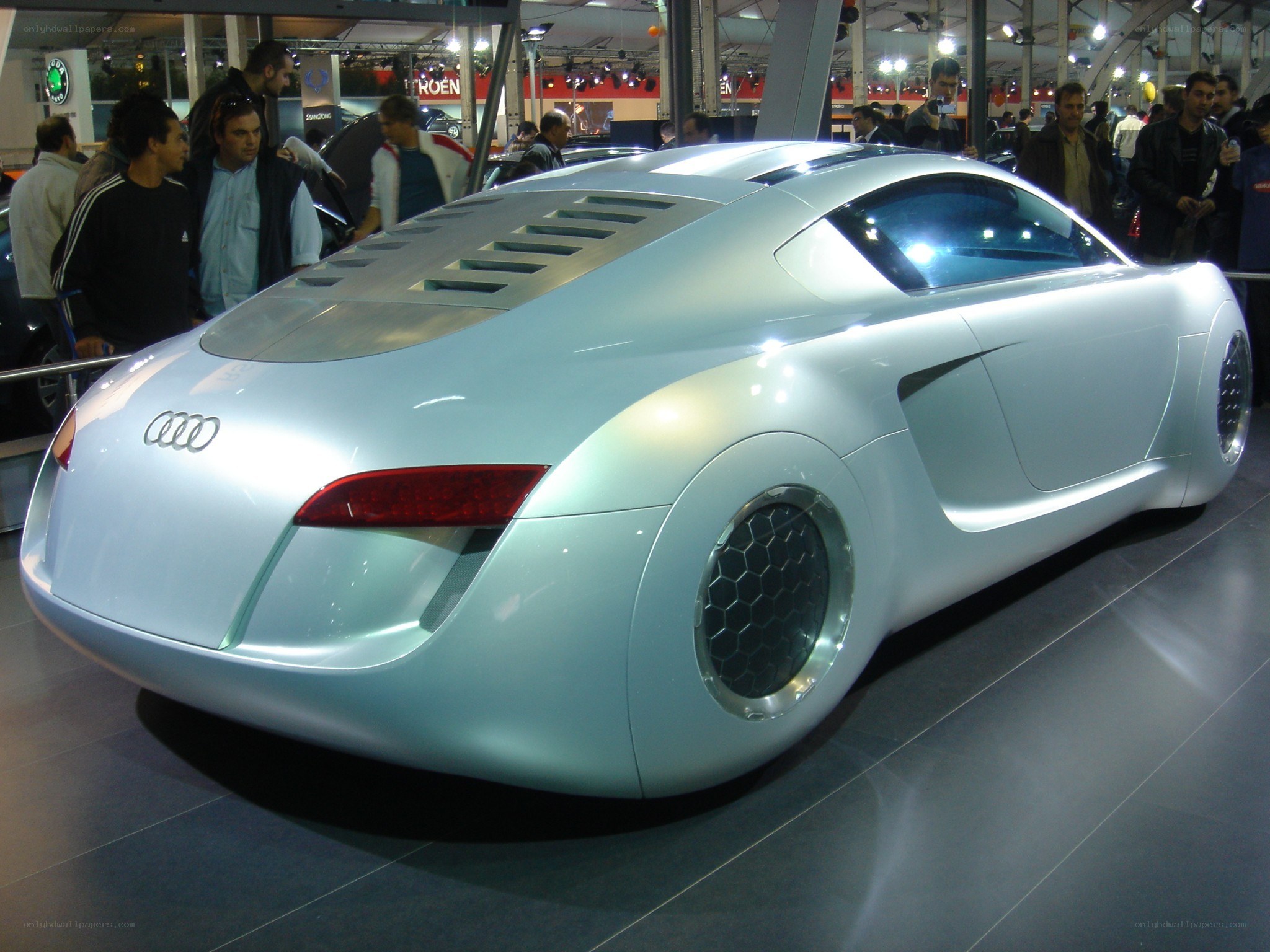 Audi concept car at auto show