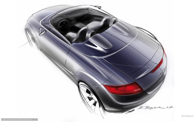 Audi Concept Car — Blue, Modern