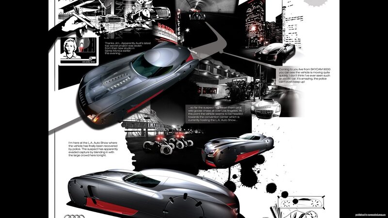 Audi concept car collage