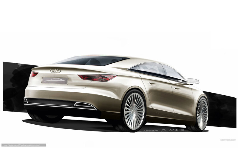Audi concept car design sketch