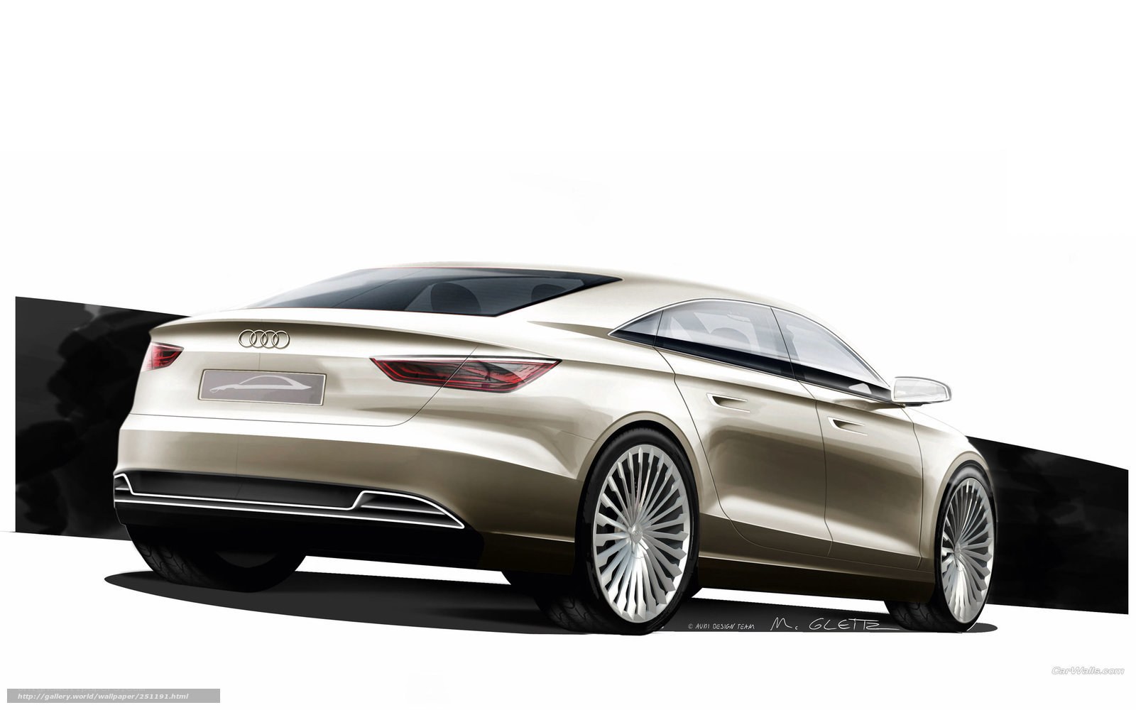Audi concept car design sketch