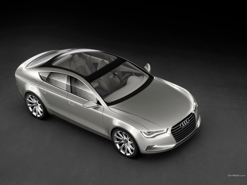 Audi concept car from above
