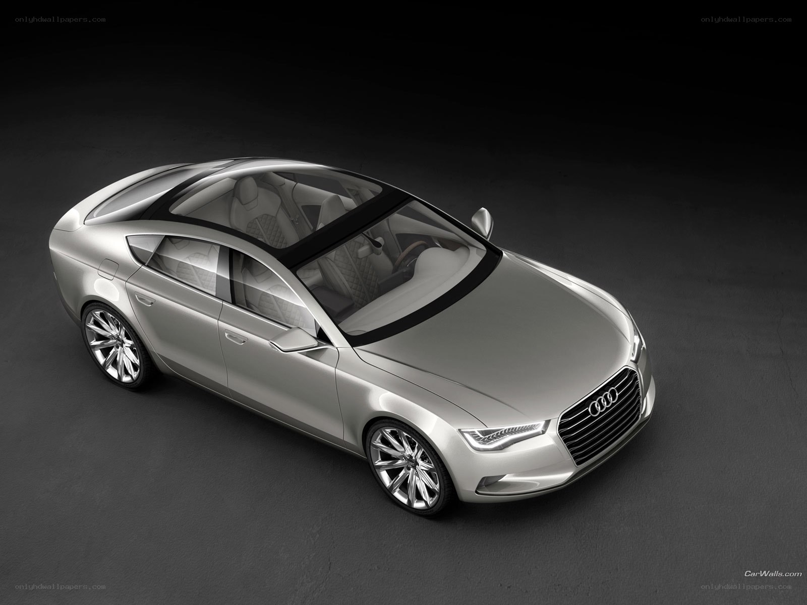 Audi concept car from above