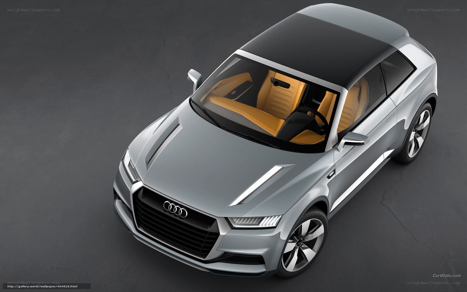 Audi concept car from above