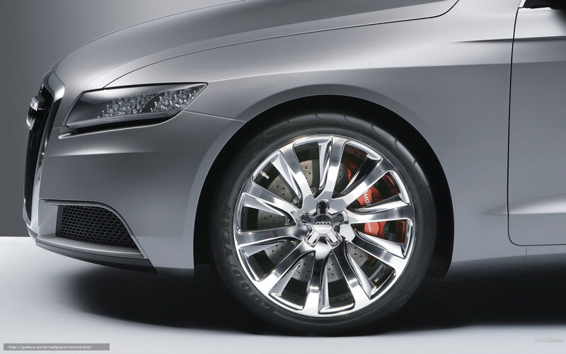 Audi concept car front wheel